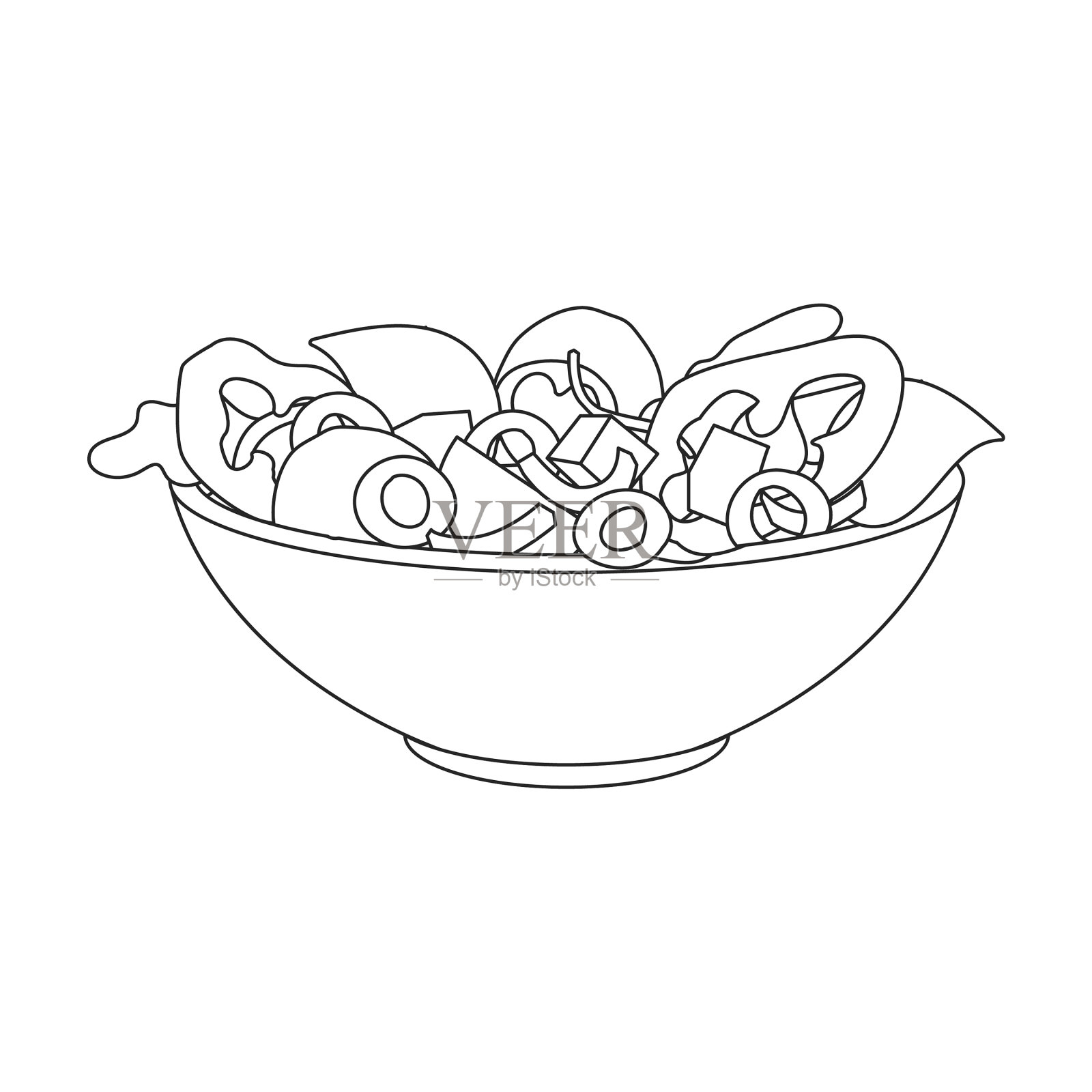 每日一画/蔬菜轻食沙拉插画|插画|商业插画|插画师鲤鱼 - 原创作品 - 站酷 (ZCOOL)
