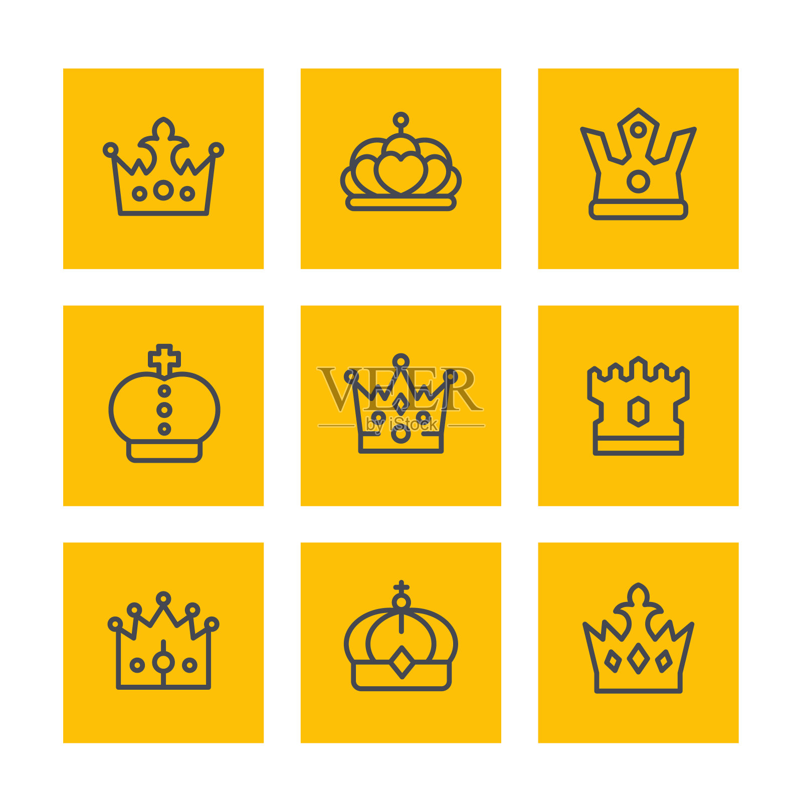 矢量王冠皇冠图片素材免费下载 - 觅知网