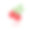 蔓越莓图标在白色背景上的平坦风格素材图片