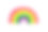 由橡皮泥制成的彩虹孤立在白色的背景素材图片