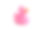 照片描绘的是一只粉红色的橡皮鸭，孤立在白色的背景上。素材图片