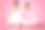 两个可爱的小女孩穿着薄纱裙，粉红色的背景素材图片