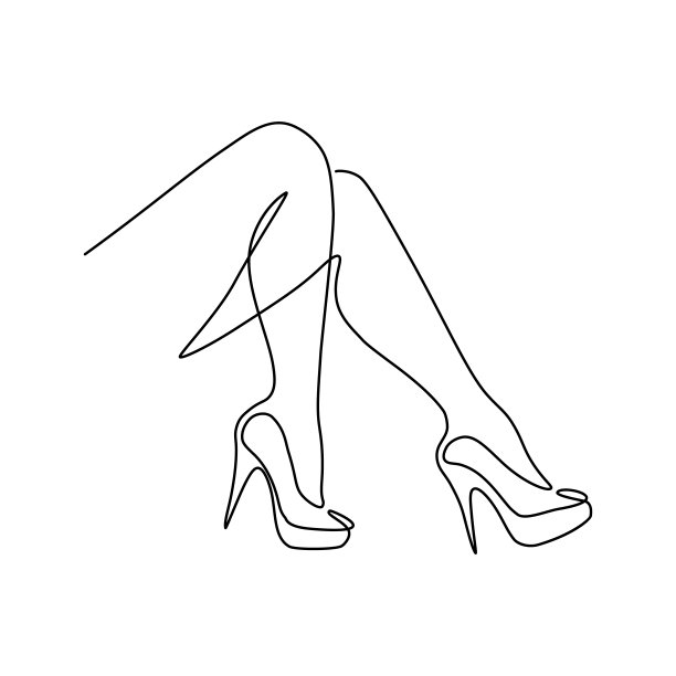 女人穿高跟鞋的腿图片