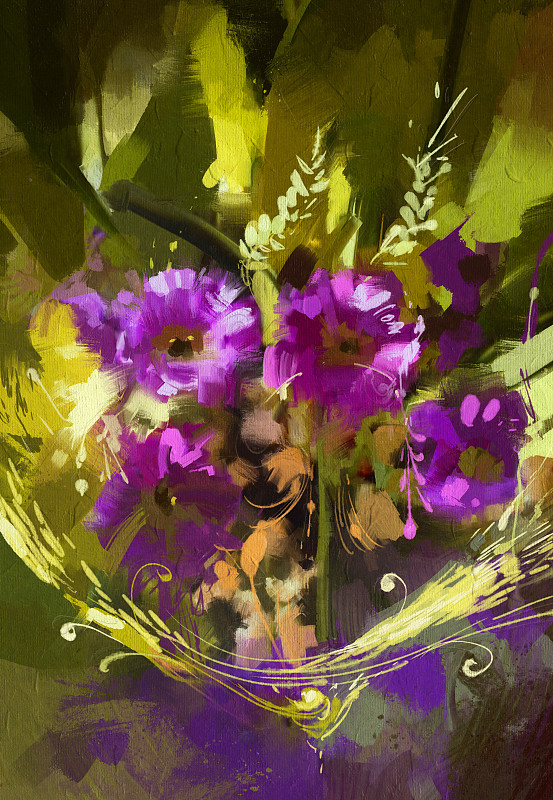 紫色的花束图片下载